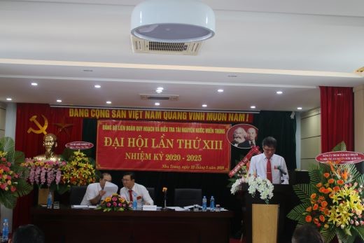 Đại hội Đảng bộ Liên đoàn Quy hoạch và Điều tra tài nguyên nước miền Trung nhiệm kỳ XIII (2020 - 2025)