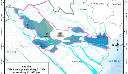 Bản Tin Cảnh Báo, Dự Báo Nguồn Nước Dưới Đất Tỉnh Đồng Tháp Tháng 02 Năm 2026