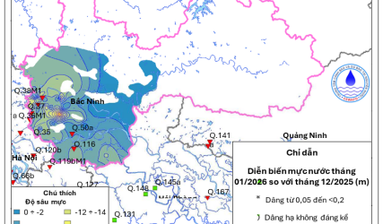 Bản Tin Cảnh Báo, Dự Báo Nguồn Nước Dưới Đất Tỉnh Bắc Ninh Tháng 02 Năm 2026