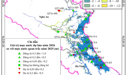 Bản Tin Cảnh Báo, Dự Báo Nguồn Nước Dưới Đất Lưu Vực Sông Cả Năm 2026