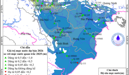 Bản Tin Cảnh Báo, Dự Báo Nguồn Nước Lưu Vực Sông Hồng - Thái Bình Năm 2026