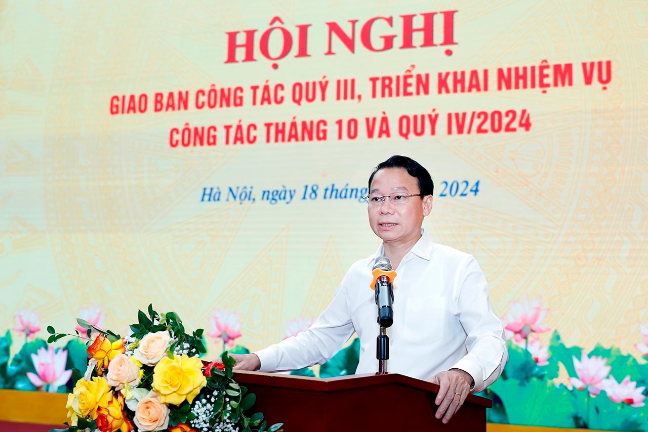 Bộ TN&MT tổ chức Hội nghị triển khai nhiệm vụ công tác Quý IV/2024