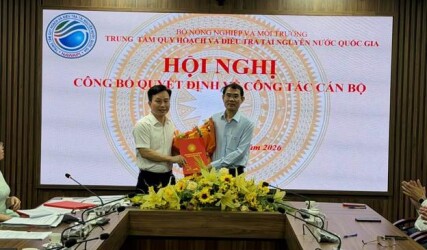 Trung tâm Quy hoạch và Điều tra tài nguyên nước quốc gia tổ chức Hội nghị công bố các quyết định về công tác cán bộ