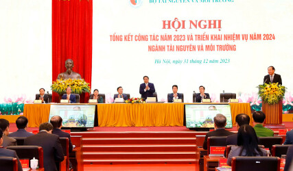 Thủ tướng Chính phủ Phạm Minh Chính dự Hội nghị tổng kết năm 2023 và triển khai nhiệm vụ năm 2024 của Ngành TN&MT