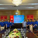 Chi đoàn thanh niên Liên đoàn Quy hoạch và Điều tra tài nguyên nước miền Trung tổ chức Lế chào cờ kết hợp hoạt động tuyên truyền chào mừng Kỷ niệm 96 năm ngày thành lập Đảng Cộng sản Việt Nam